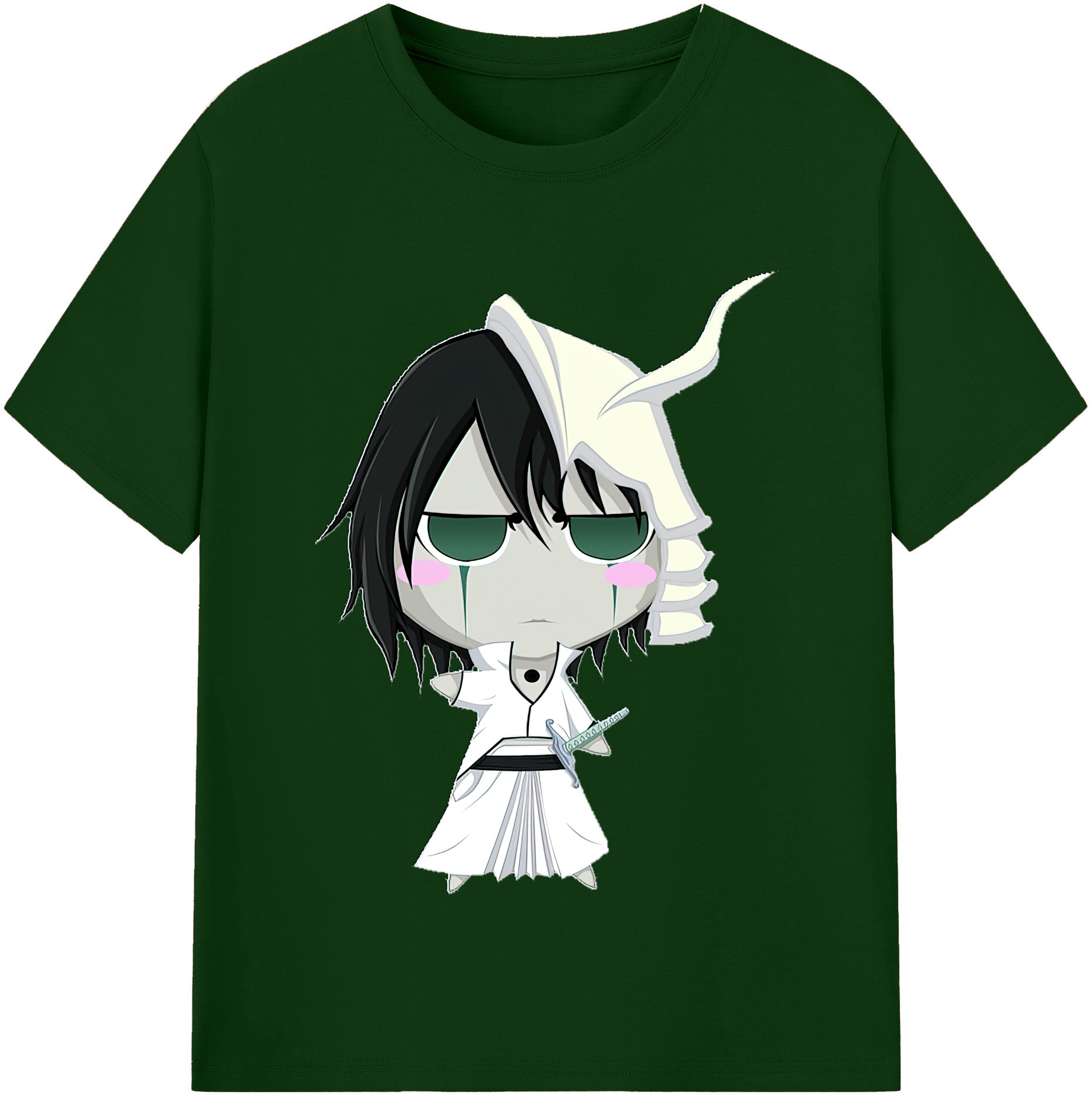 （画像用） ブリーチ ウルキオラ·シファー BLEACH Ulquiorra cifer 綿100％半袖Tシャツ（フロントプリント）
